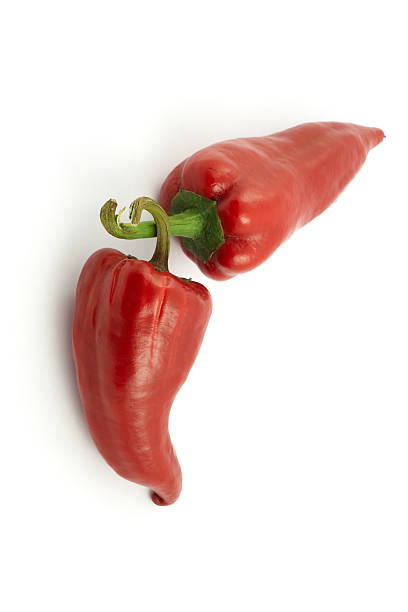 red hot peppers stock photo