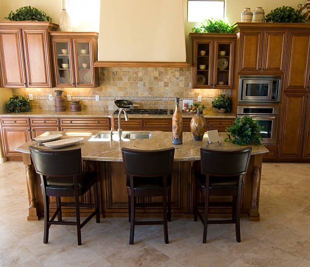 istock Beautiful kitchen in new home 147319416