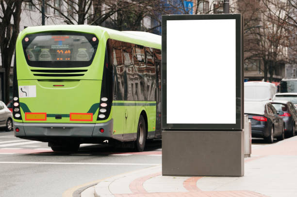 istock Blank billboard in a city street 1473198098