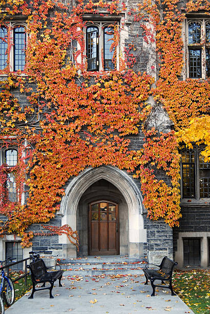 istock old college entrance with fall ivy 147320087