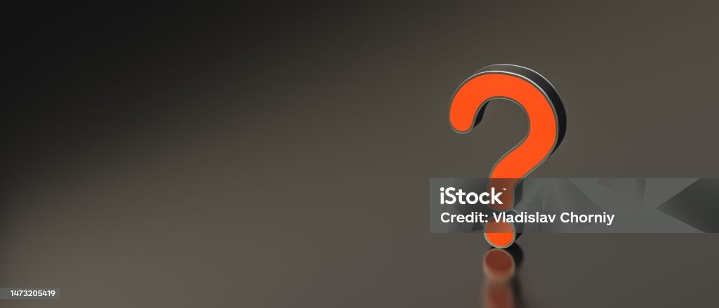 Questions Copy Left Red Question Mark On Black Background With Empty Copy Space On Left ...