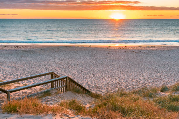 istock Christies Beach boardwalk at sunset 1473207058