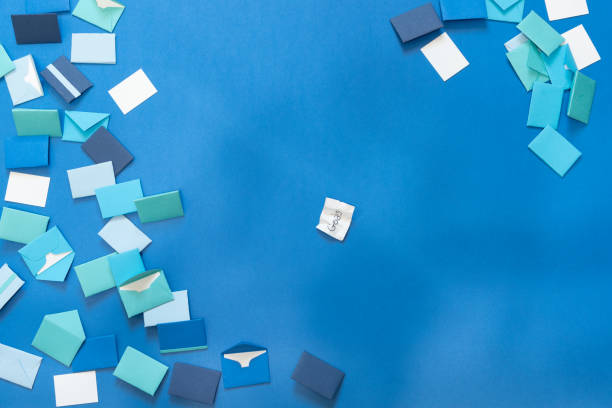 istock Background with crinkled paper with text, 