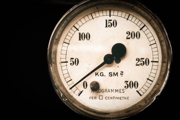 Vintage old marine chronometer, a timepiece that is precise and accurate enough to be used as a portable time standard
