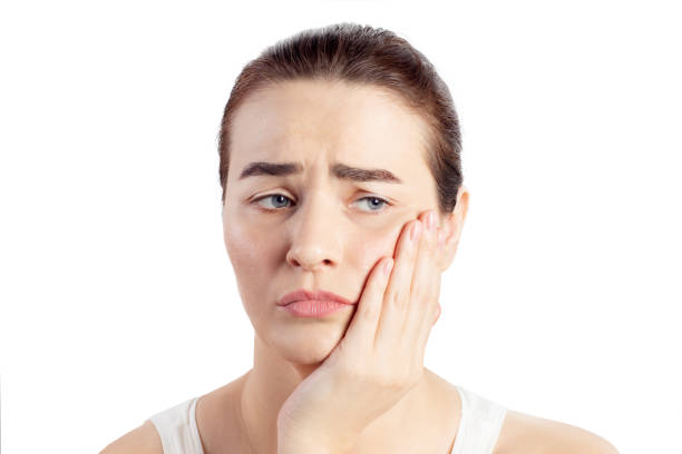istock Woman has a toothache