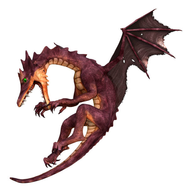 istock 3D Rendering Fairy Tale Dragon on White 1473211619
