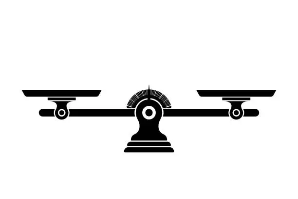 Vector illustration of Scales Libra icon symbol