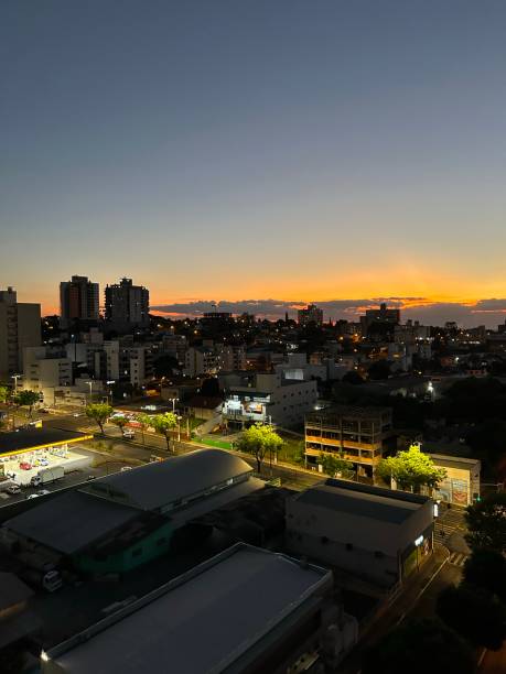 istock Sunset city in the night 1473214270