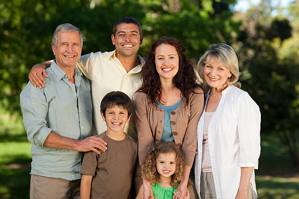 istock Family looking at the camera 147321450