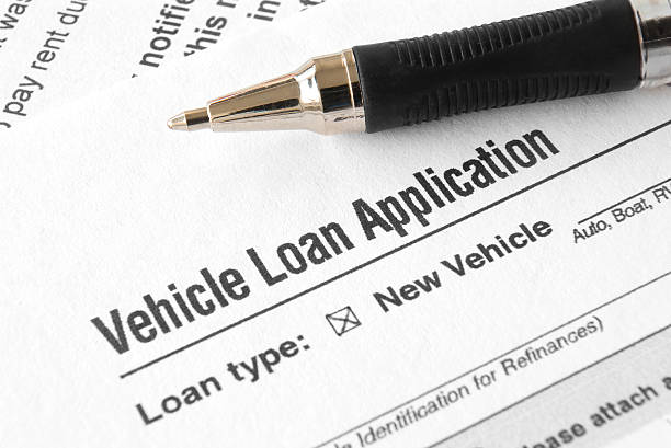 Vehicle Loan Application stock photo