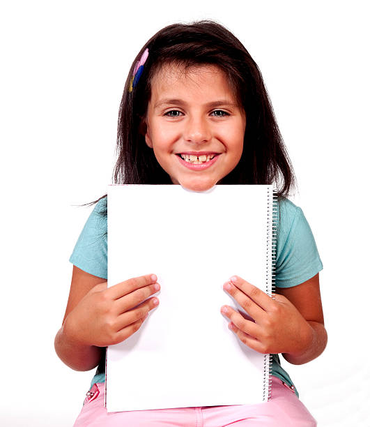 istock cute girl handling book 147322103