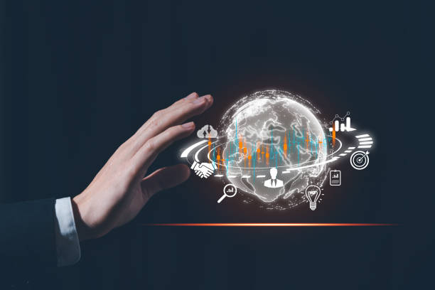 istock internet of thaing Business global internet connection application technology and digital marketing, Financial and banking, Digital link tech, big data. 1473224767