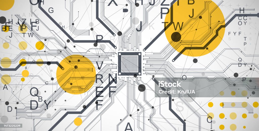 Topic Cpu Abstract Background On Technological And Scientific Topics Cpu Concept ...
