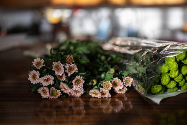 A small daisy bouquet of sunshine on the table