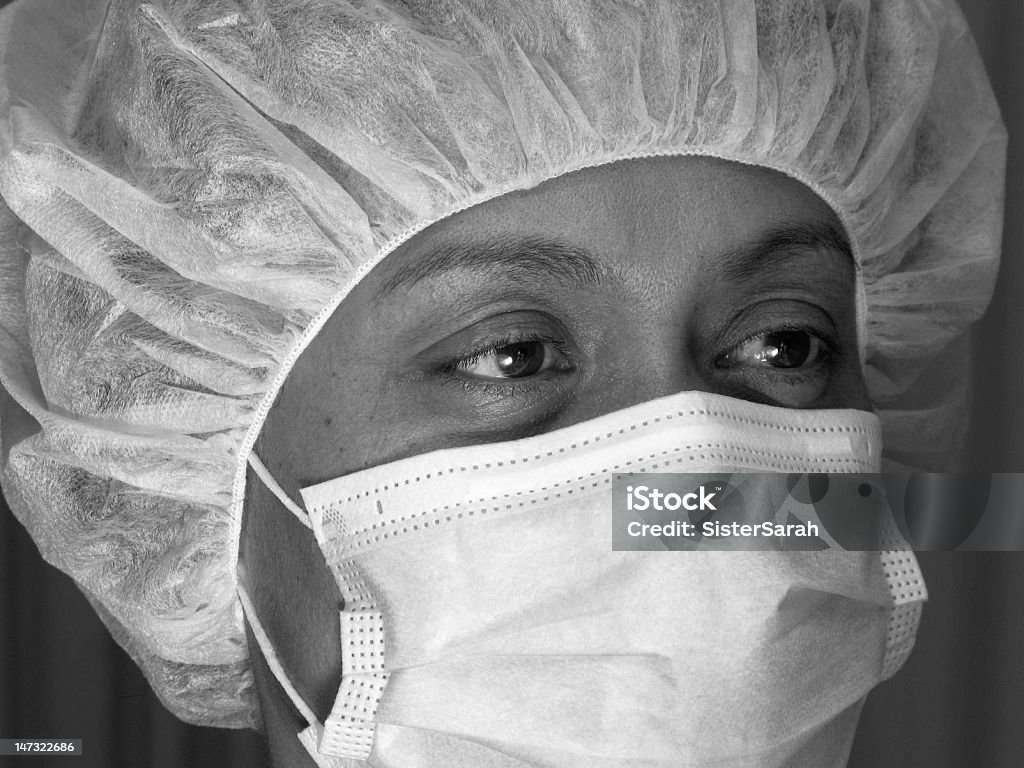 Infermiera della sala operatoria - Foto stock royalty-free di Adulto