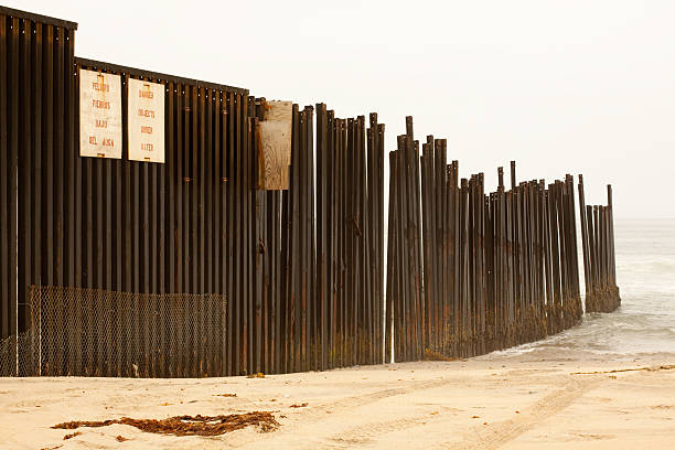 US/Mexico Border (frontera entre - foto de stock