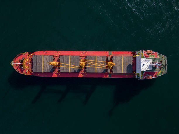 istock Aerial view of Large general cargo ship tanker bulk carrier 1473230634