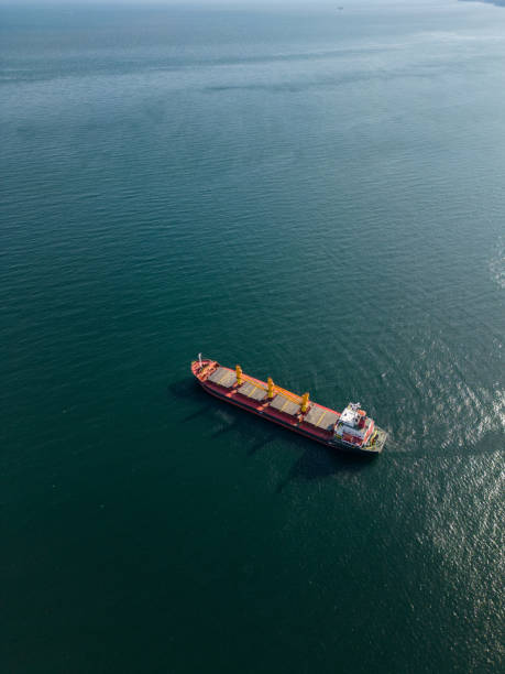istock Aerial view of Large general cargo ship tanker bulk carrier 1473230665