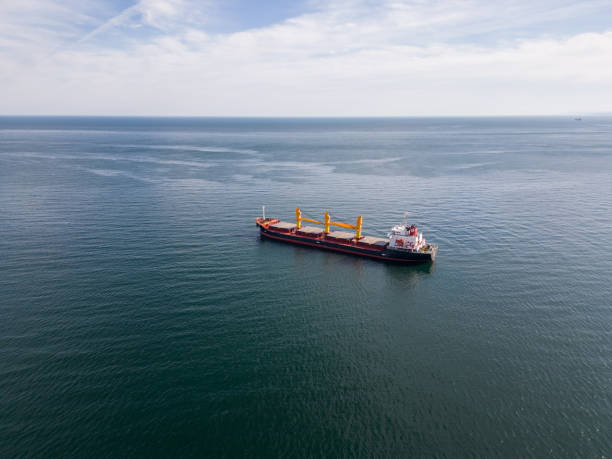 istock Aerial view of Large general cargo ship tanker bulk carrier 1473230677