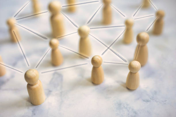 istock Connection building a strong team, team work Business and technology concept. Human resource, HR, recruitment, management, leadership and team building. management concept 1473230912