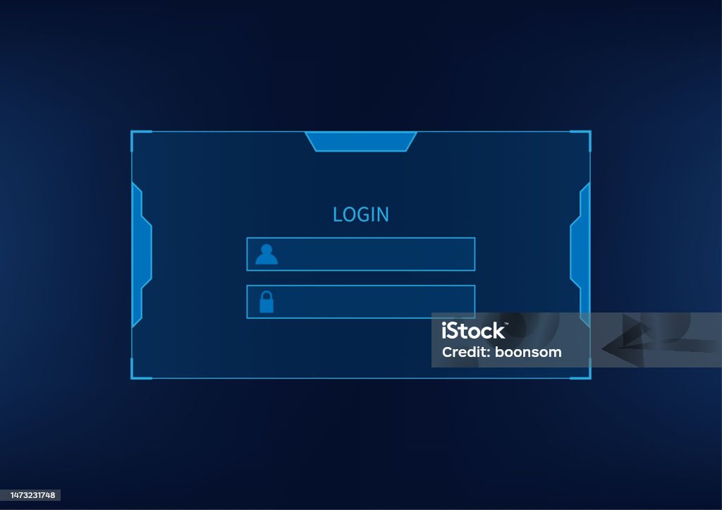 Computer Background Login Form Login Form For Website And Mobile Apps Design Background Stock ...