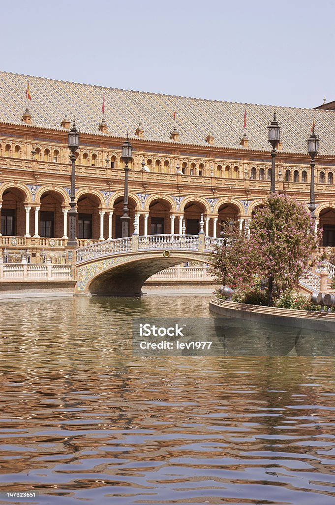 Plaza de España en Sevilla - Foto de stock de Agua libre de derechos