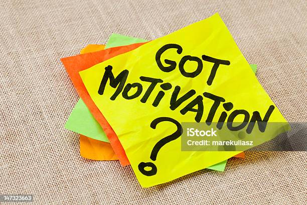 Got Motivation Question Stock Photo - Download Image Now - Adhesive Note, Asking, Canvas Fabric