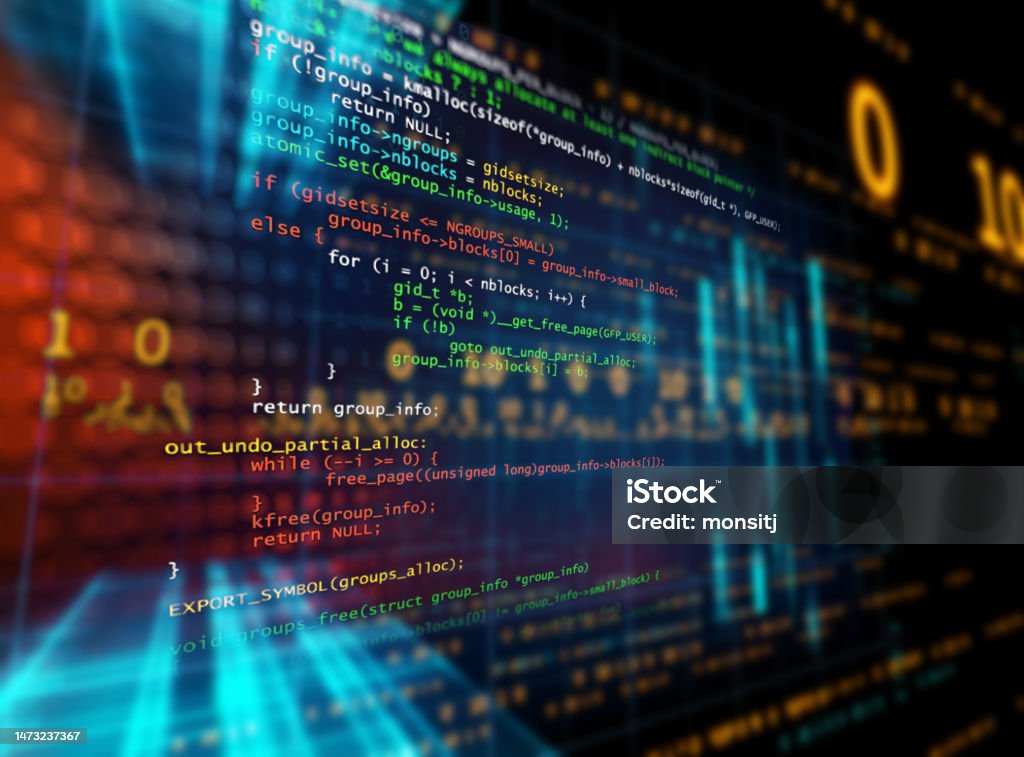 Programming Code Abstract Technology Background Of Software Developer ...