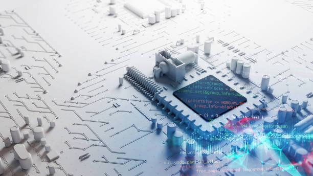 istock 3d rendering  of futuristic blue circuit board and cpu 1473237580