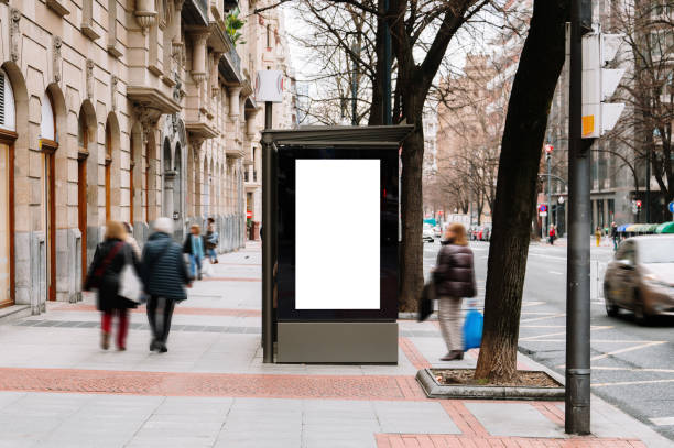 istock Blank billboard in a city street 1473238180