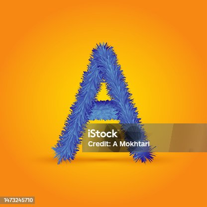 istock The letter A in fur. 1473245710