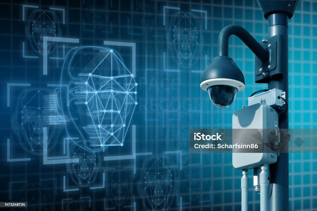 Facial Recognition Camera Example Surveillance Camera With Face Recognition Stock Photo - Download Image ...