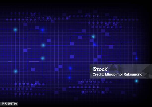 Abstract Lines Grid Technology And Digital Data Vector Stock ...