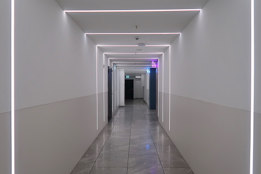 Corridor in the shopping mall