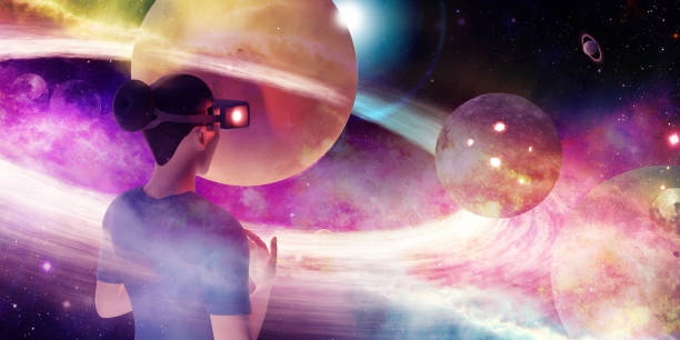 istock VR glasses users Learning science through AR glasses in the study of stars and the universe virtual world simulation 3D illustration 1473264608