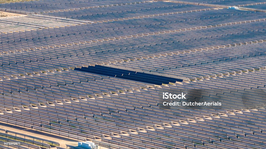 Solar Field Austin Solar Panel Field In Texas Aerial View Stock Photo - Download Image Now ...