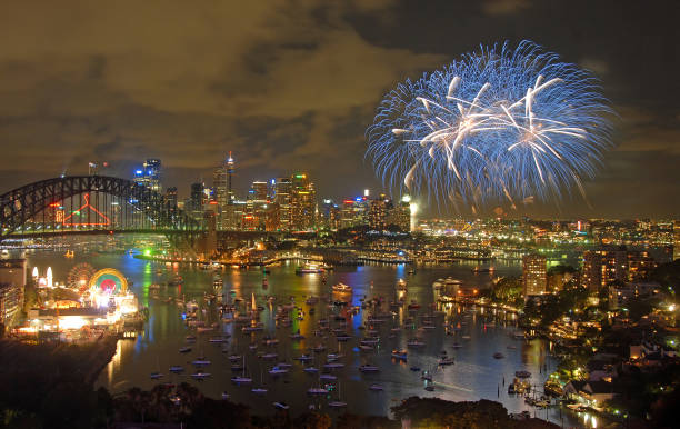 istock Fireworks over Sydney Harbour, Australia 1473275335