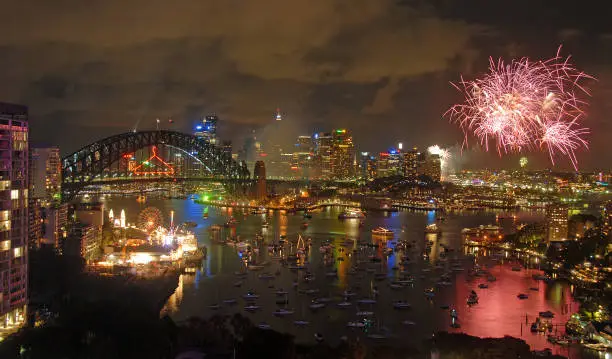 Photo of Fireworks over Sydney Harbour, Australia