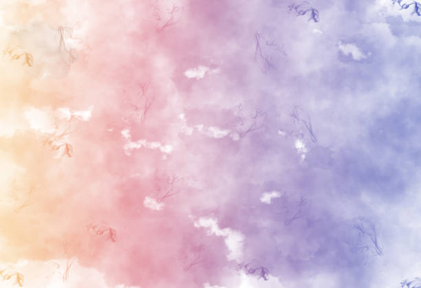 abstract watercolor background with clouds.Abstract colorful oil painting. Hand drawn brush stroke.Abstract multicolored texture background
