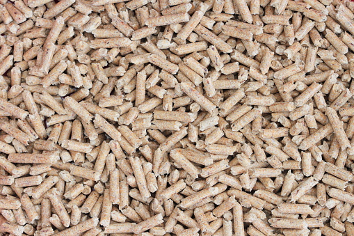 wood pellets as a background