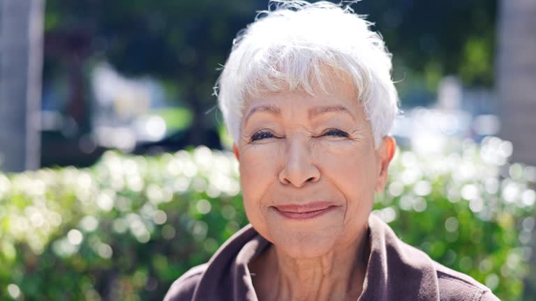 Portrait of an active senior woman working out