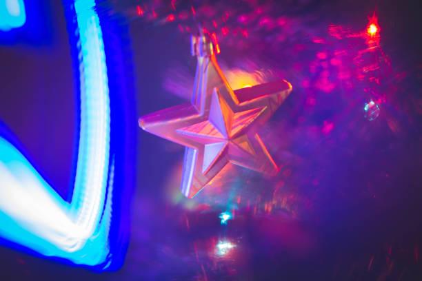 Christmas or decorative lights in a Philippine tourist town