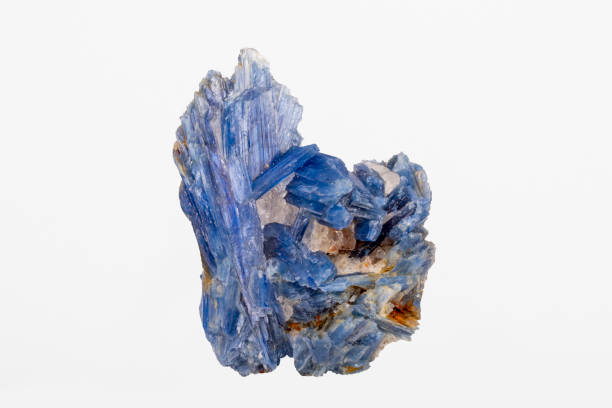 istock Kyanite beautiful precious stone on a black and bright background 1473314752
