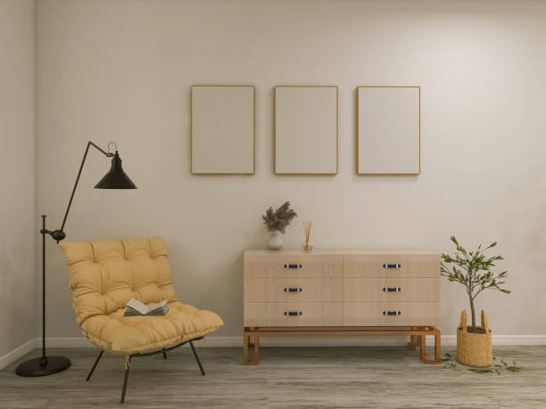 istock Living room interior 3d render, 3d illustration 1473315479