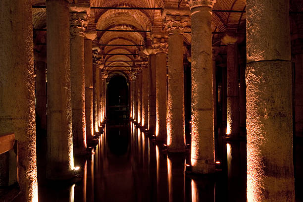 Yerebatan basilica cistern stock photo