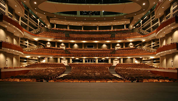A large concert hall all lit up Concert hall view from stage concert hall photos stock pictures, royalty-free photos & images