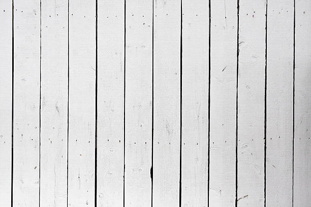 White fence background stock photo