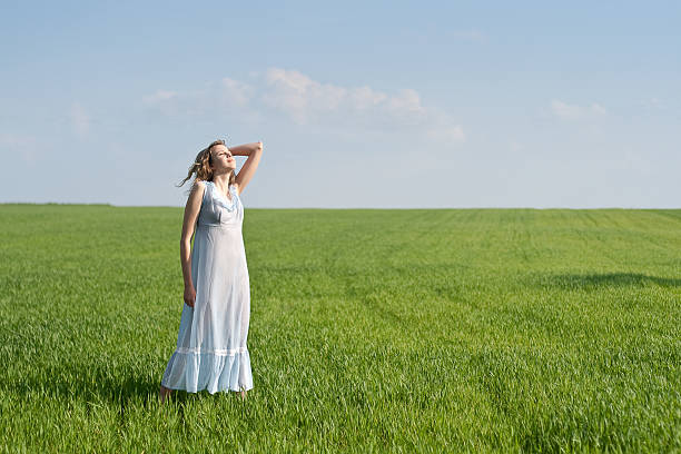 istock Woman on meadow 147333117