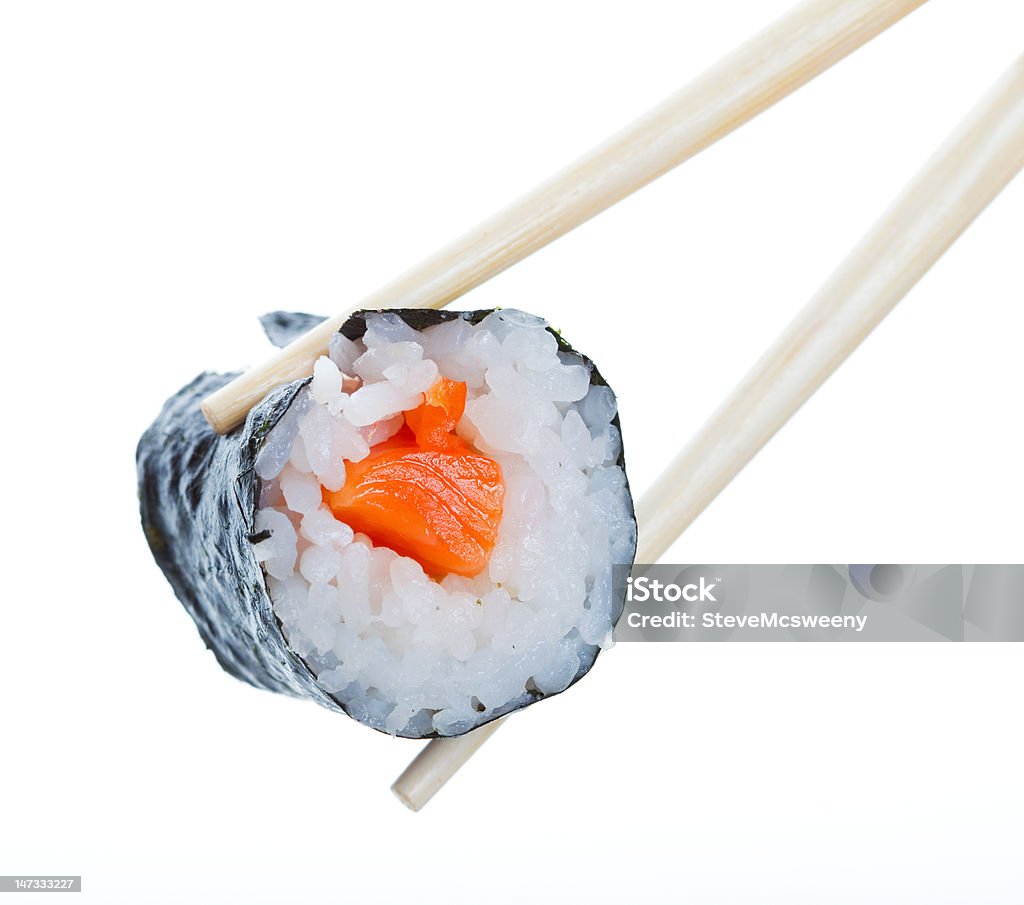 Sushi roll - Foto de stock de Alga marinha royalty-free
