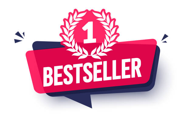 stockillustraties, clipart, cartoons en iconen met dynamic label with text bestseller - verkoper